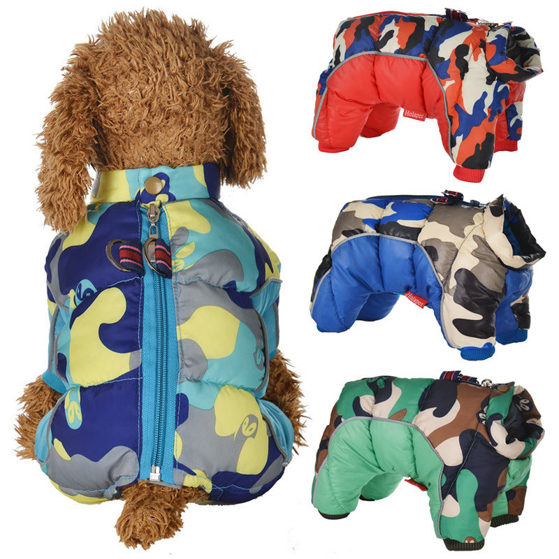 Winter Pet Dog Clothes Super Warm Jacket Thicker Cotton Coat Waterproof Small Dogs Pets Clothing For Puppy - Majestic Pet Kingdom