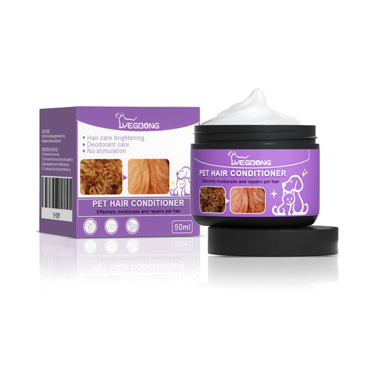 Pet Hair Conditioner, Fluffy Soft Not Knot Pet Pet Hair Clean Nursing Hair Cream - Detail Angle 2 | Majestic Pet Kingdom