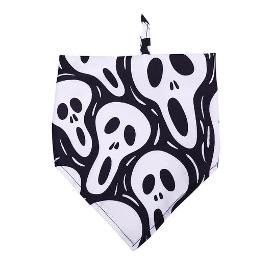 Dog Bandana Halloween Slobber Saliva Triangle Neck Scarf Bib