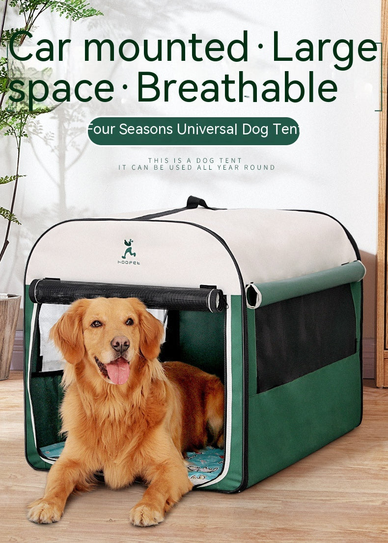 Warm Enclosed Winter Dog Kennel & Cat House - Majestic Pet Kingdom