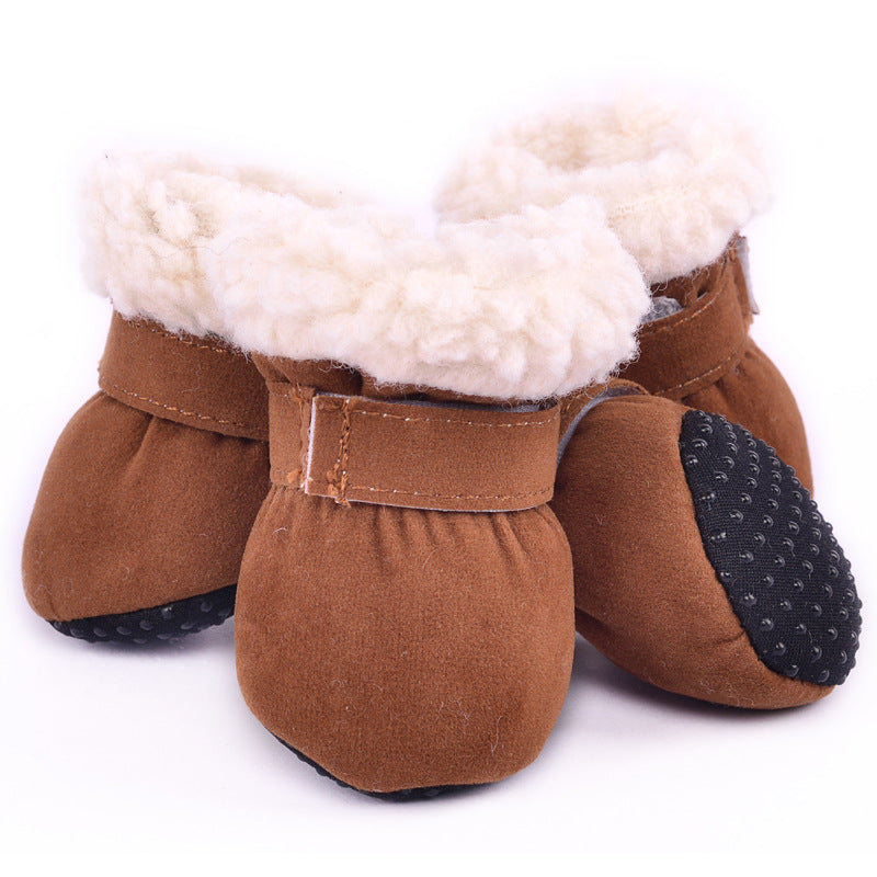 Waterproof Winter Dog Boots Socks Pet Dog Shoes Anti-slip Puppy Cat Rain Snow Booties Footwear For Small Dogs - Majestic Pet Kingdom