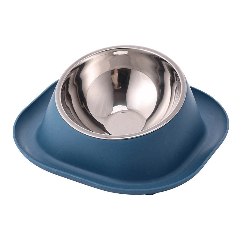 Anti-ant Cat Bowl Stainless Steel Oblique Mouth Anti-leakage Cat Food Holder Anti-tumble Pet Supplies - Majestic Pet Kingdom