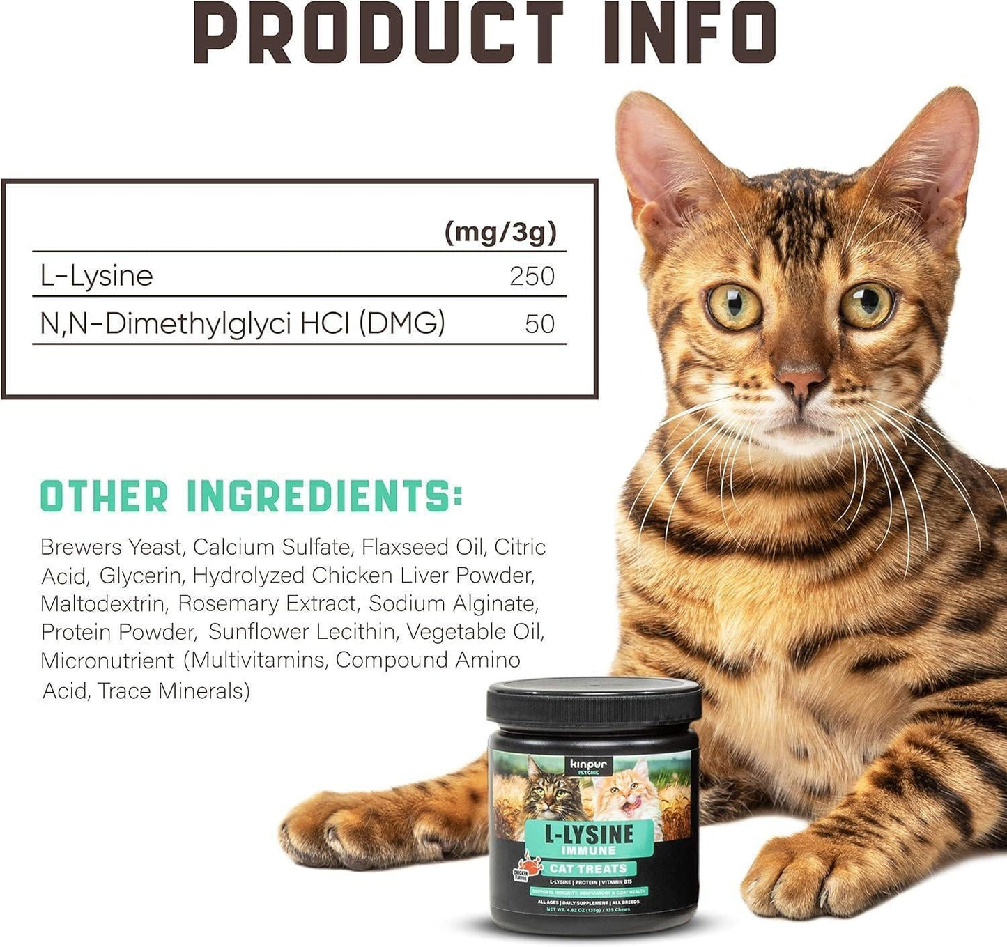 Lysine Cat Treats - Immune, Respiratory & Eye Health