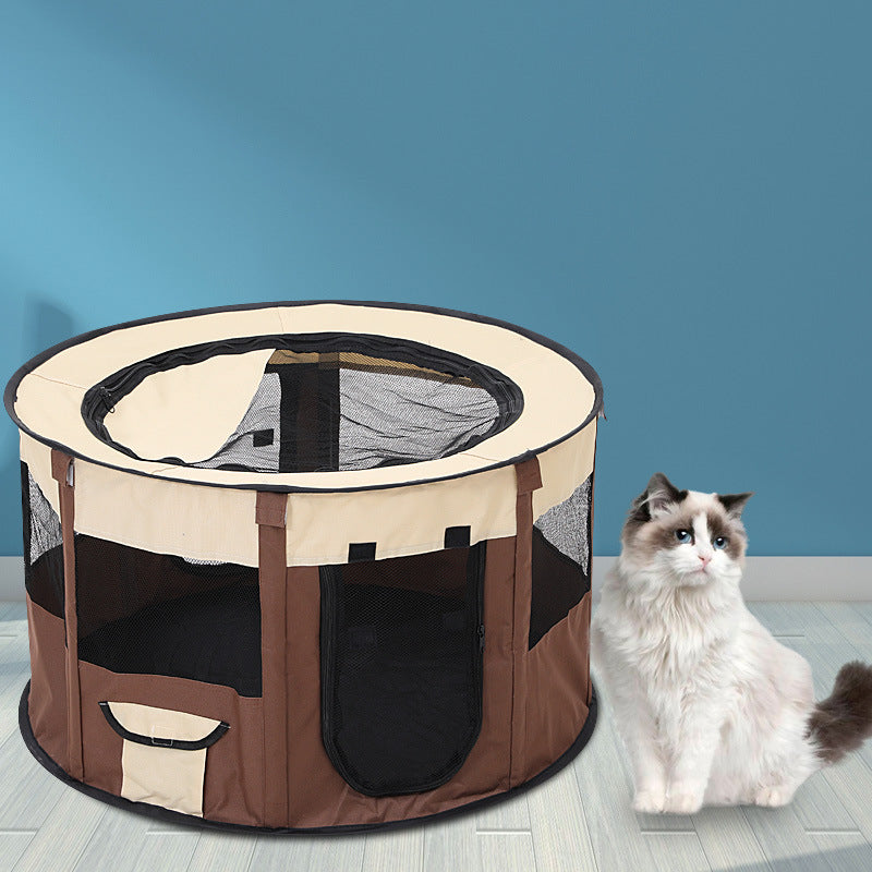Foldable Enclosed Indoor Tent Bed for Dogs & Cats - Majestic Pet Kingdom