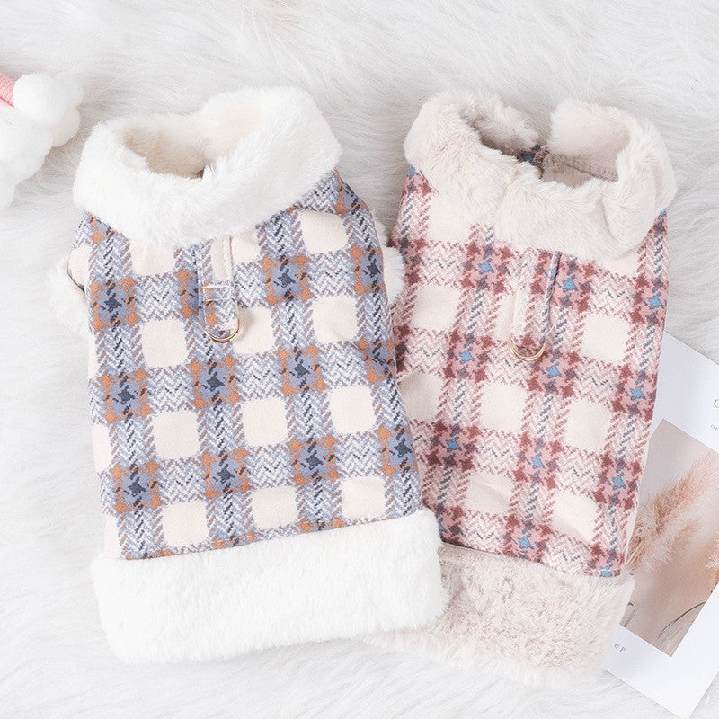 Dog Plush Vest: Warm Fleece Harness Sweater for Small Dogs - Majestic Pet Kingdom
