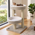 24" Cat Tower with Plush Perches & Scratching Posts - Majestic Pet Kingdom