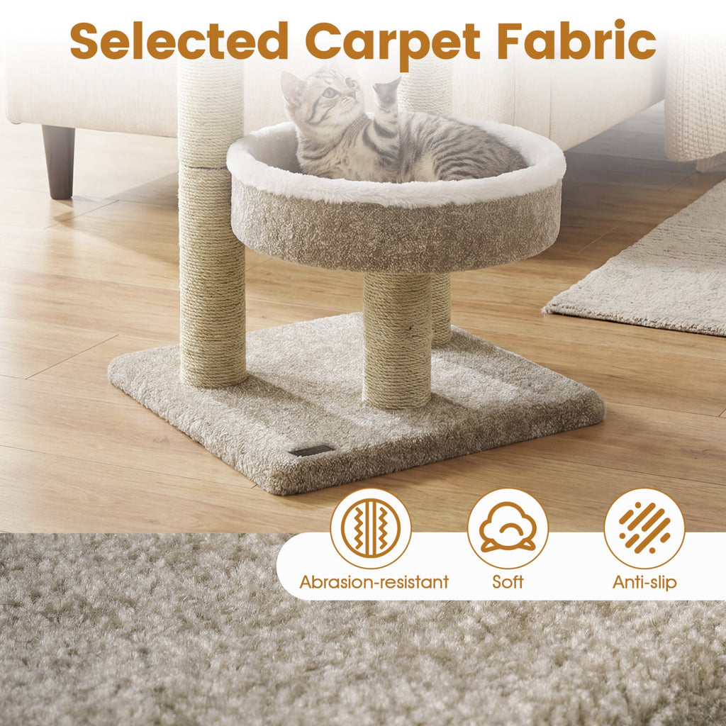 24" Cat Tower with Plush Perches & Scratching Posts - Majestic Pet Kingdom