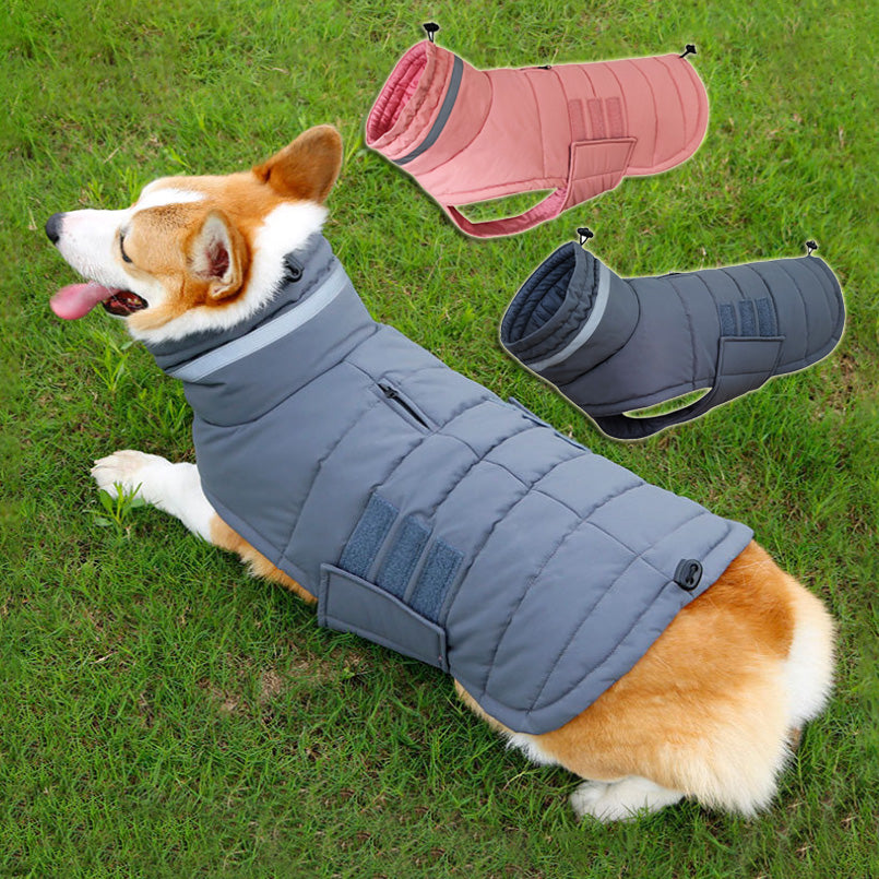 New Winter Dog Coat Waterproof Pet Clothes For Medum Large Dogs Warm Thicken Dog Vest Custome Labrador Jacket - Majestic Pet Kingdom