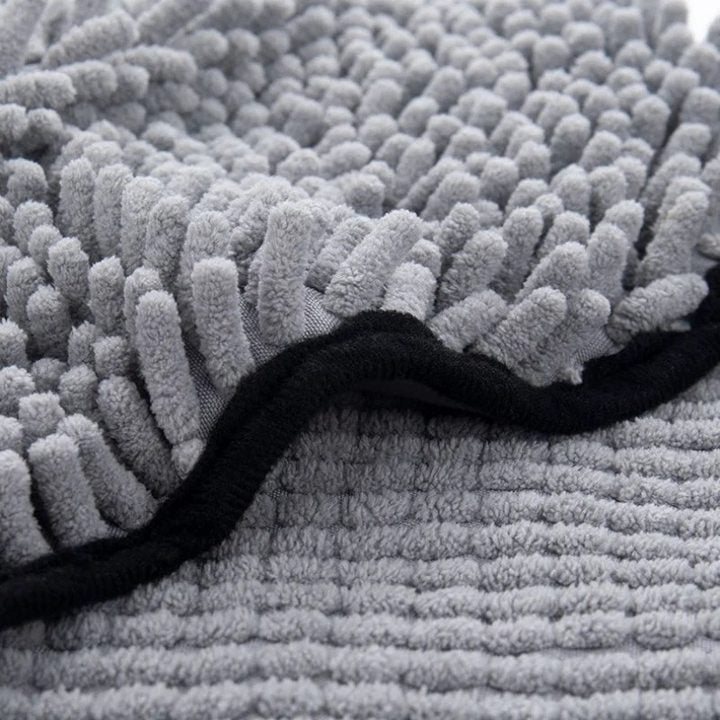 Dog Bath Robe Towel Quick Dry Pet Soft Towel Fiber Absorbent Cat Bath Towel Convenient Pet Cleaning Washcloth Thicken Durable - Majestic Pet Kingdom