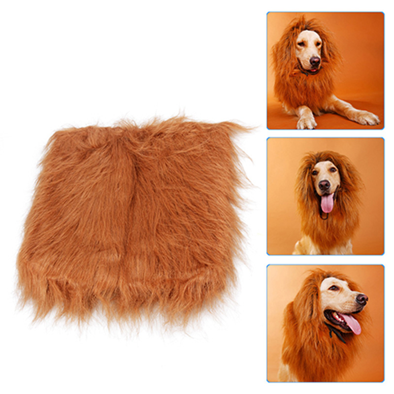 Cute Pet Cosplay Clothes Transfiguration Costume Lion Mane Winter Warm | Majestic Pet Kingdom™