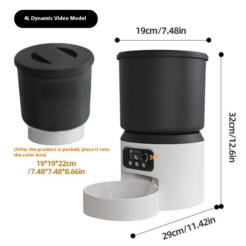 4L Smart Feeder Pet Cat Dog Timing Remote Monitoring - Majestic Pet Kingdom
