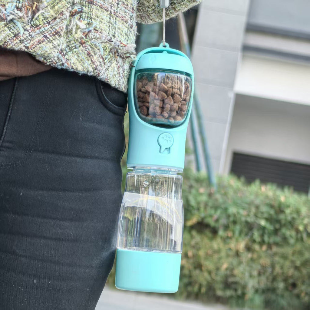 Pet Travel Cup Portable Outdoor Water Bottle Multifunctional Feeder