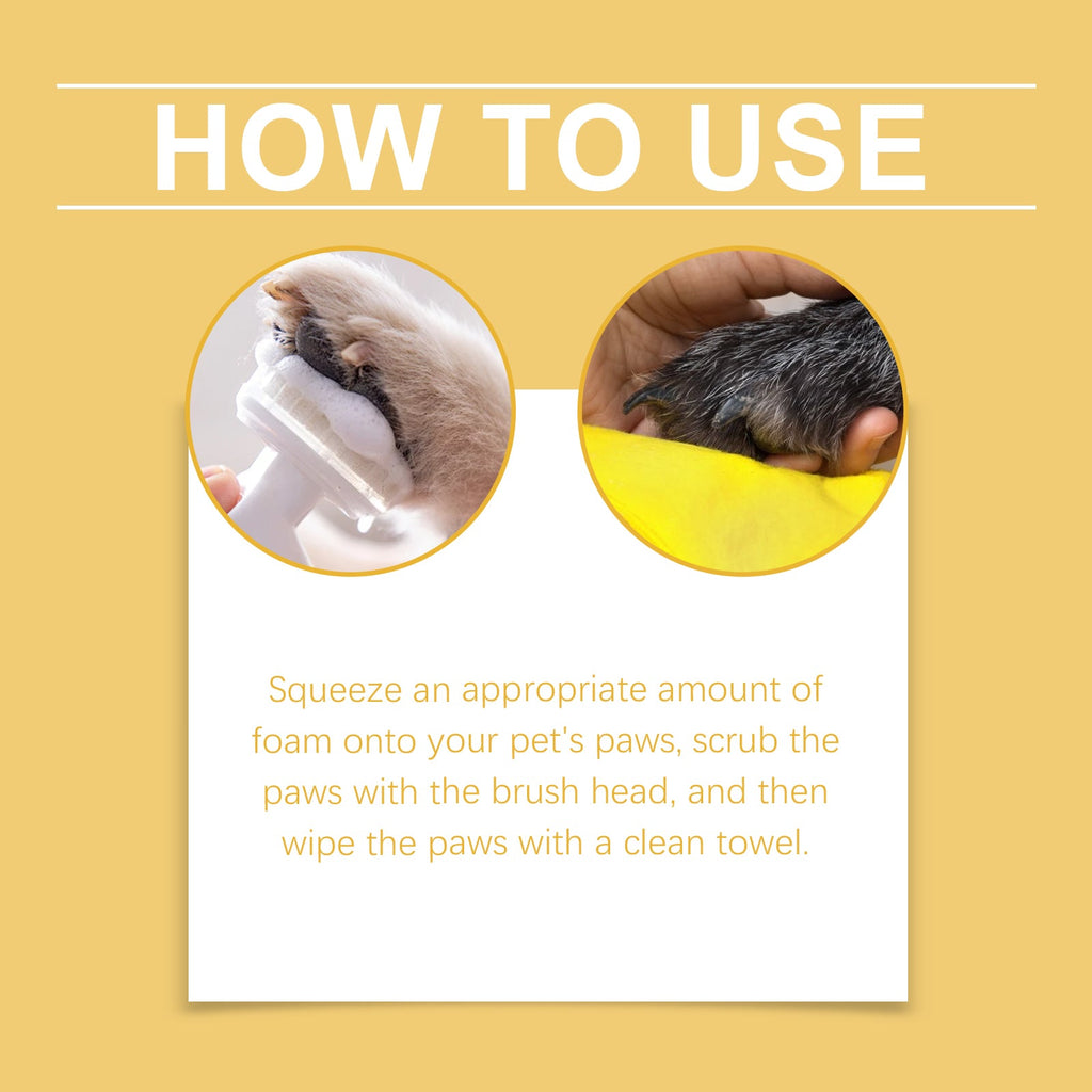 Pet Paw Foam Cleaner: Moisturizing Foot Wash for Pets