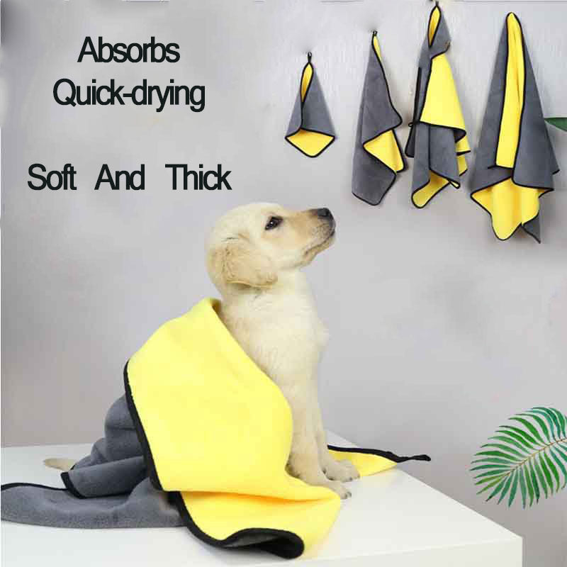 Double-Sided Quick-Drying Super Absorbent Pet Towel Cloth - Majestic Pet Kingdom