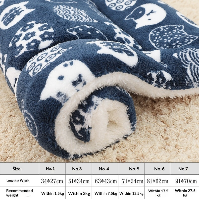 Thickened Pet Mat For Autumn And Winter Warmth - Majestic Pet Kingdom
