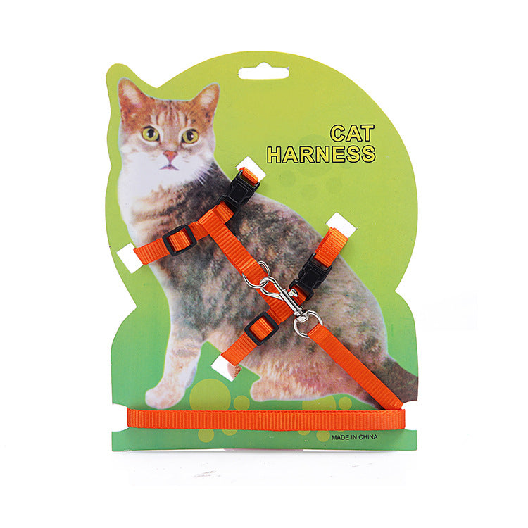 I-shaped solid color cat chest and back