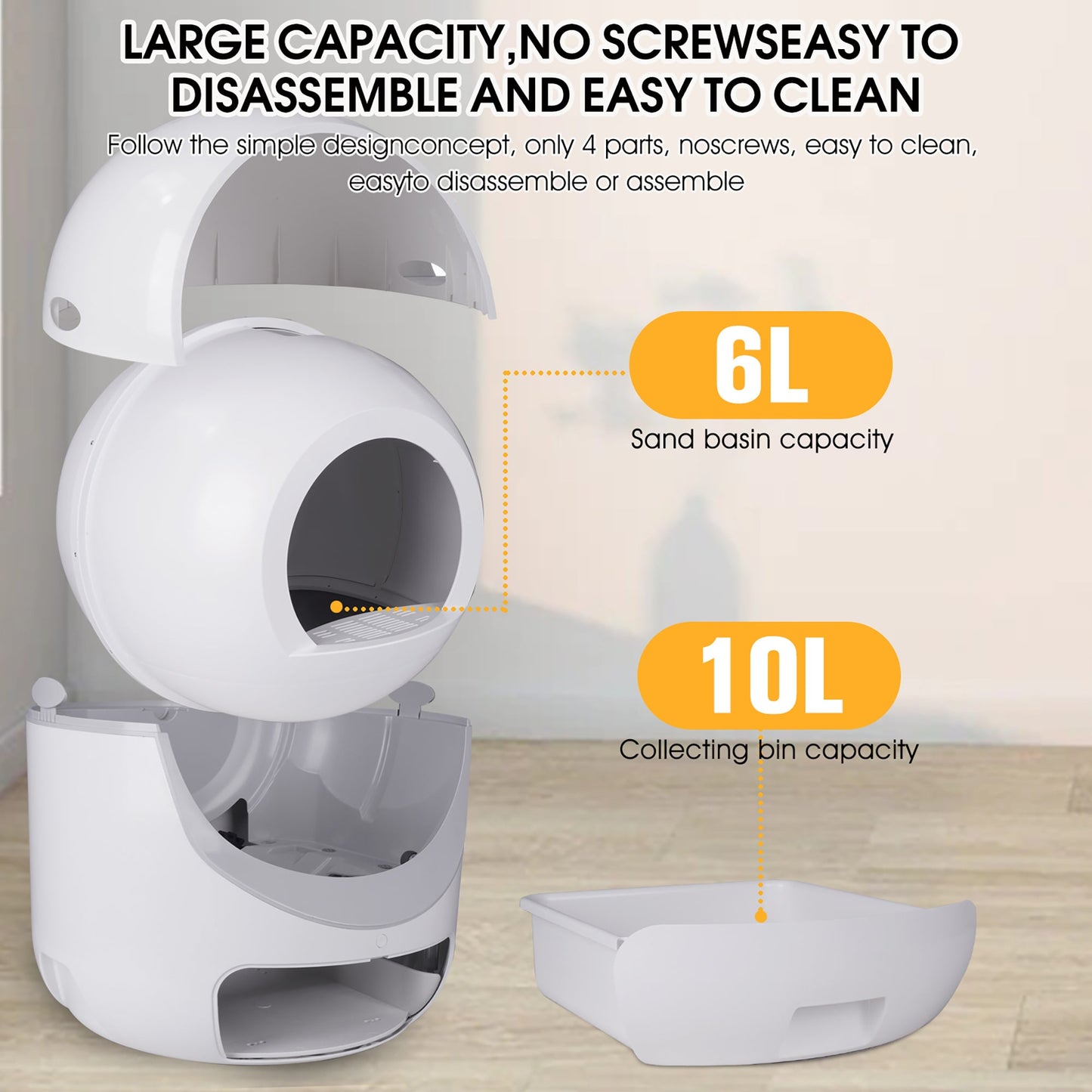 Smart Automatic Cat Litter Box - 5G WiFi & Multi-Cat