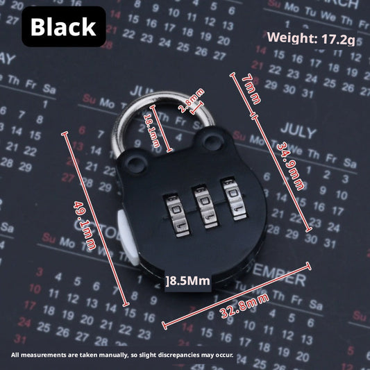 Student password lock-black-1