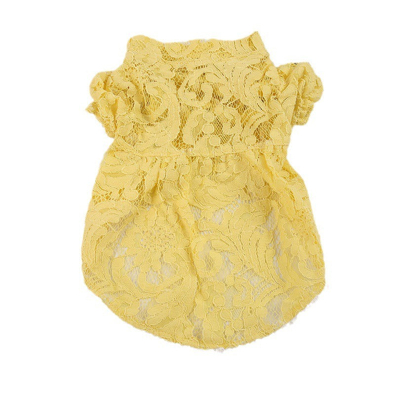 Dog Princess Skirt: Cute Small Pet Lace Dress Apparel