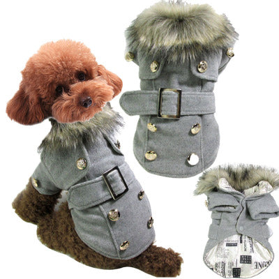 Dog clothes warm cotton pet clothing - Majestic Pet Kingdom