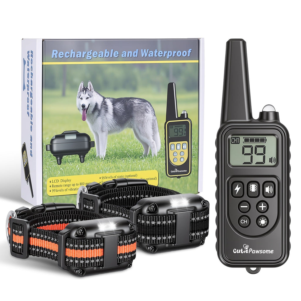 Rechargeable Dog Training Collar with Remote – 875 Yard Range - Majestic Pet Kingdom