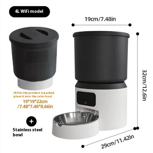 4L Smart Feeder Pet Cat Dog Timing Remote Monitoring - Majestic Pet Kingdom