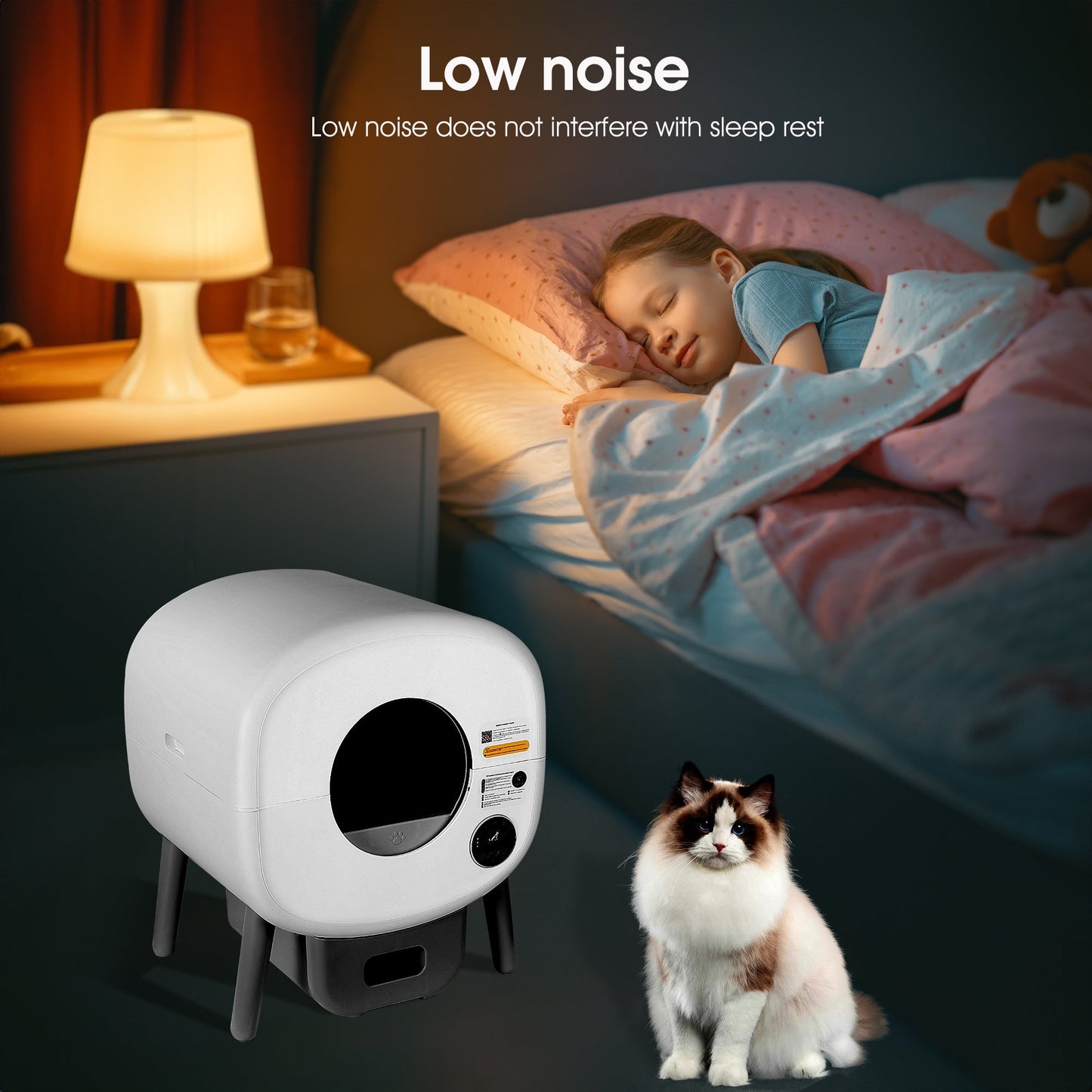 Smart Automatic Cat Litter Box - Large Self-Cleaning