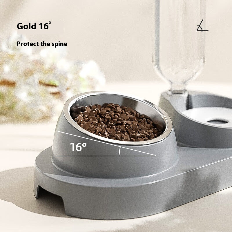 Automatic Drinking Water Oblique Mouthed Cat Bowl - Majestic Pet Kingdom