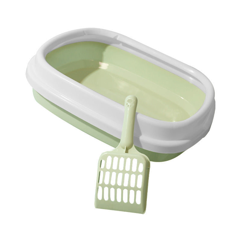 Cat Litter Box Pet Toilet Bedpan Trainer Tray Scoop