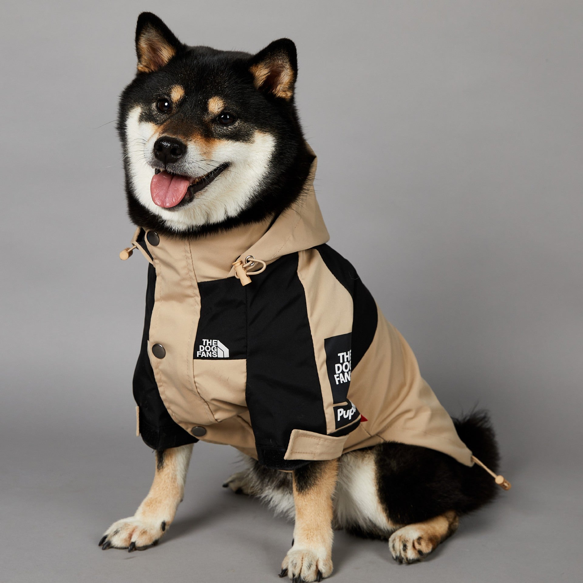Khaki Dog Pet Shell Jacket - Majestic Pet Kingdom