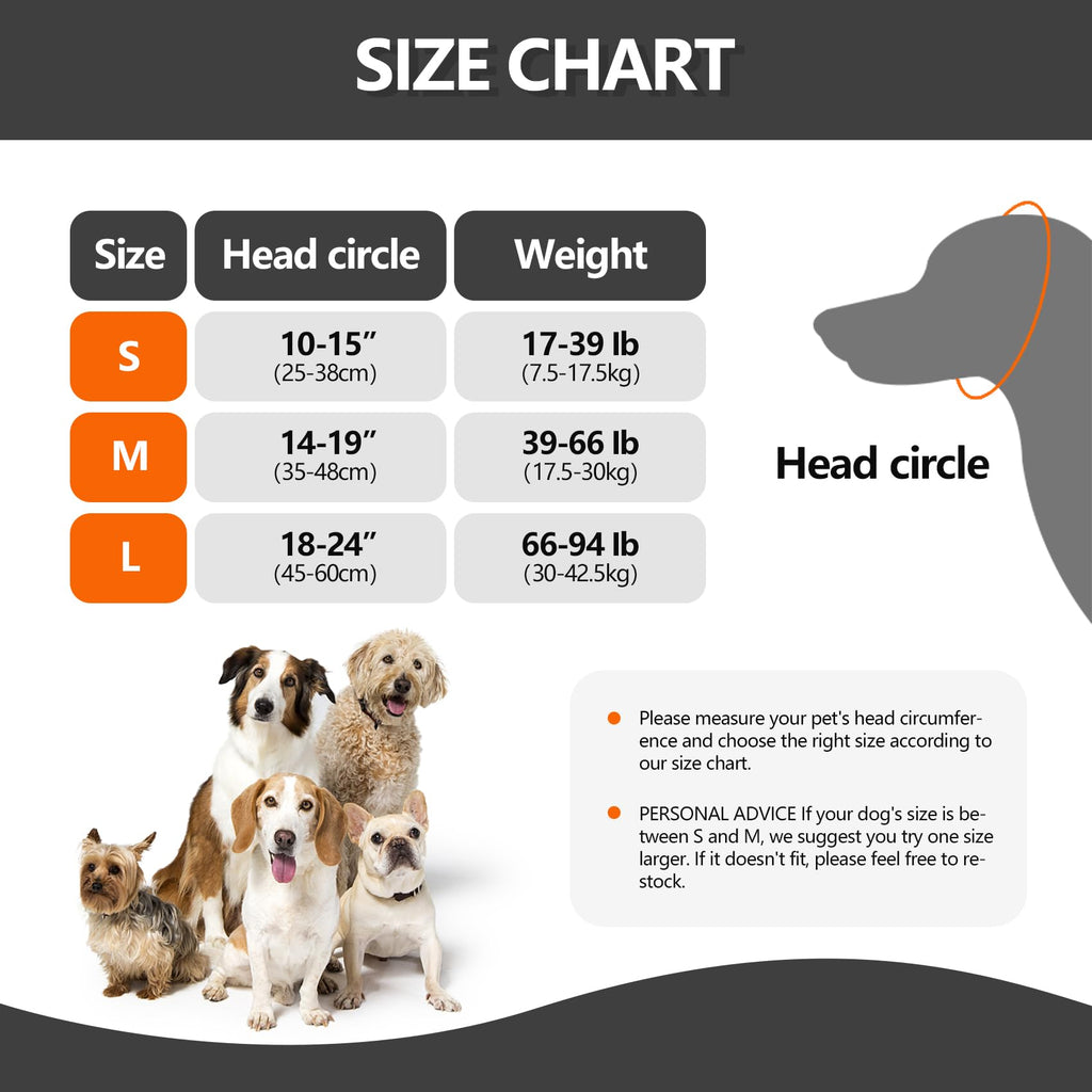 Dog Head Wrap - Quiet Ears For Anxiety, Waterproof Dog Calming Hood, No Shake Ear Cover Snoods For Thunder, Lightning, Fireworks, Vet Visits, Polyester And SBR Diving Fabric - Majestic Pet Kingdom