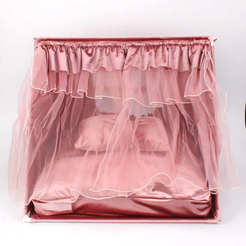 Universal Pet Tent Cat Kennel Semi-Enclosed Indoor Bed - Majestic Pet Kingdom