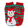 Pet Christmas Turtleneck Sweater Dog Cat Christmas Clothes Snowman Stripes Costume Winter Holiday Sweater for Small Medium Kitten Puppy Cats Dogs - Majestic Pet Kingdom