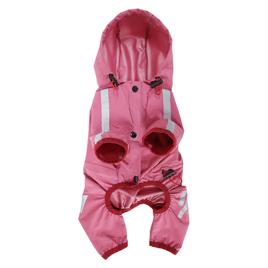 Dog Raincoat Full Package Four Feet Waterproof Rain Cape Pet Products - Majestic Pet Kingdom
