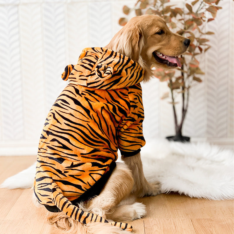 Pet Dog Golden Retriever Clothes Tiger Pet Costume - Majestic Pet Kingdom