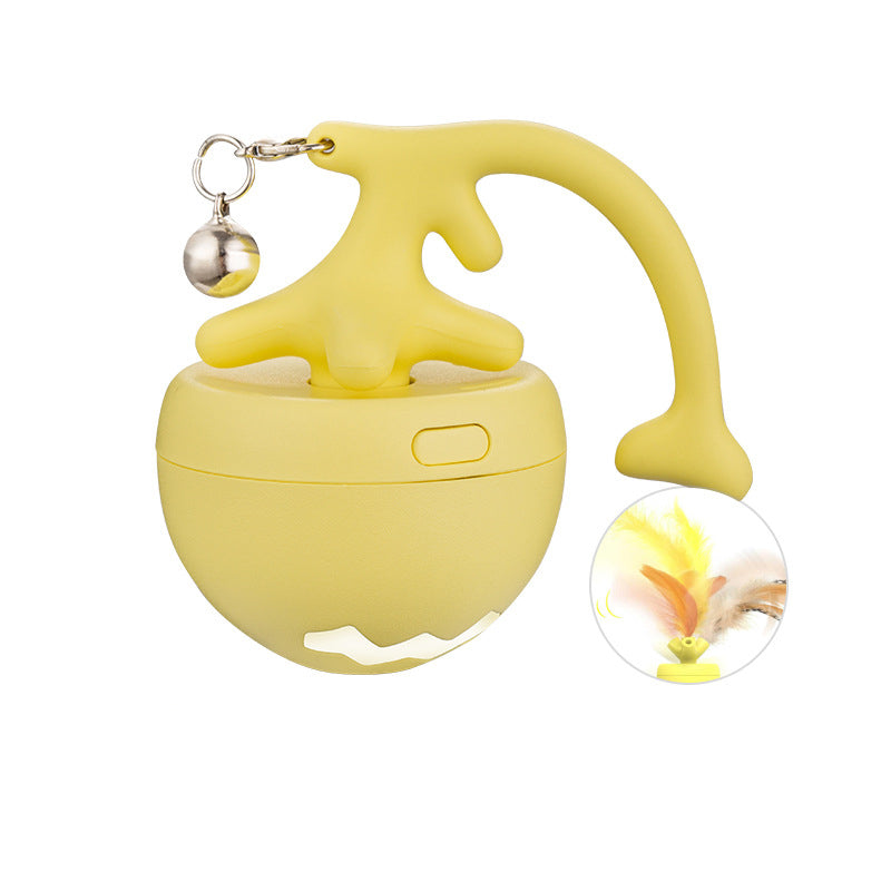 Cat Toy Fish Bone Rolling Ball USB Electric Motion Teaser Wand - Detail Angle 6 | Majestic Pet Kingdom