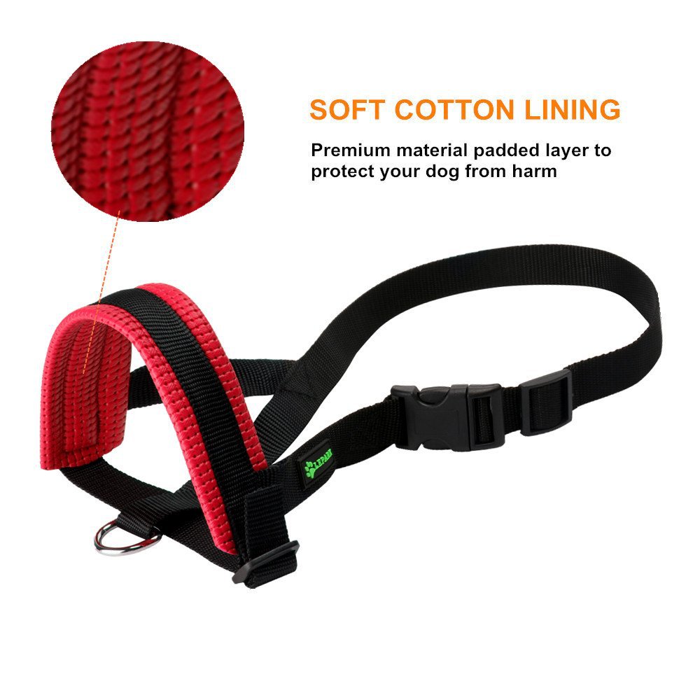 Dog Muzzle Breathable Nylon Anti-Bark Biting Guard Strap Set - Detail Angle 4 | Majestic Pet Kingdom