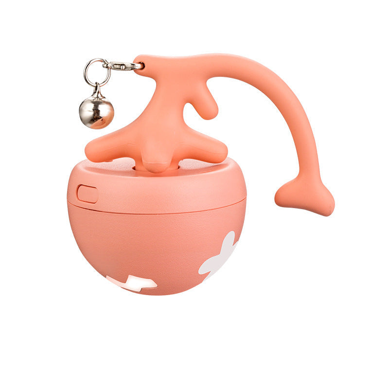Cat Toy Fish Bone Rolling Ball USB Electric Motion Teaser Wand - Detail Angle 5 | Majestic Pet Kingdom