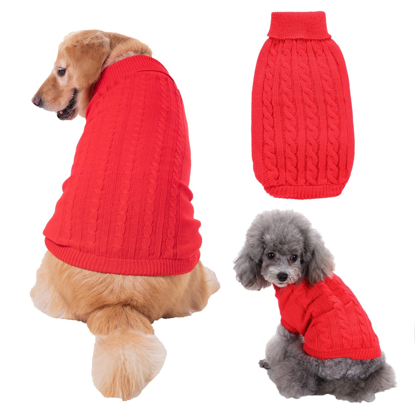 Solid Color Puppy Dog Clothes Teddy Bichon Pet Sweater - Majestic Pet Kingdom