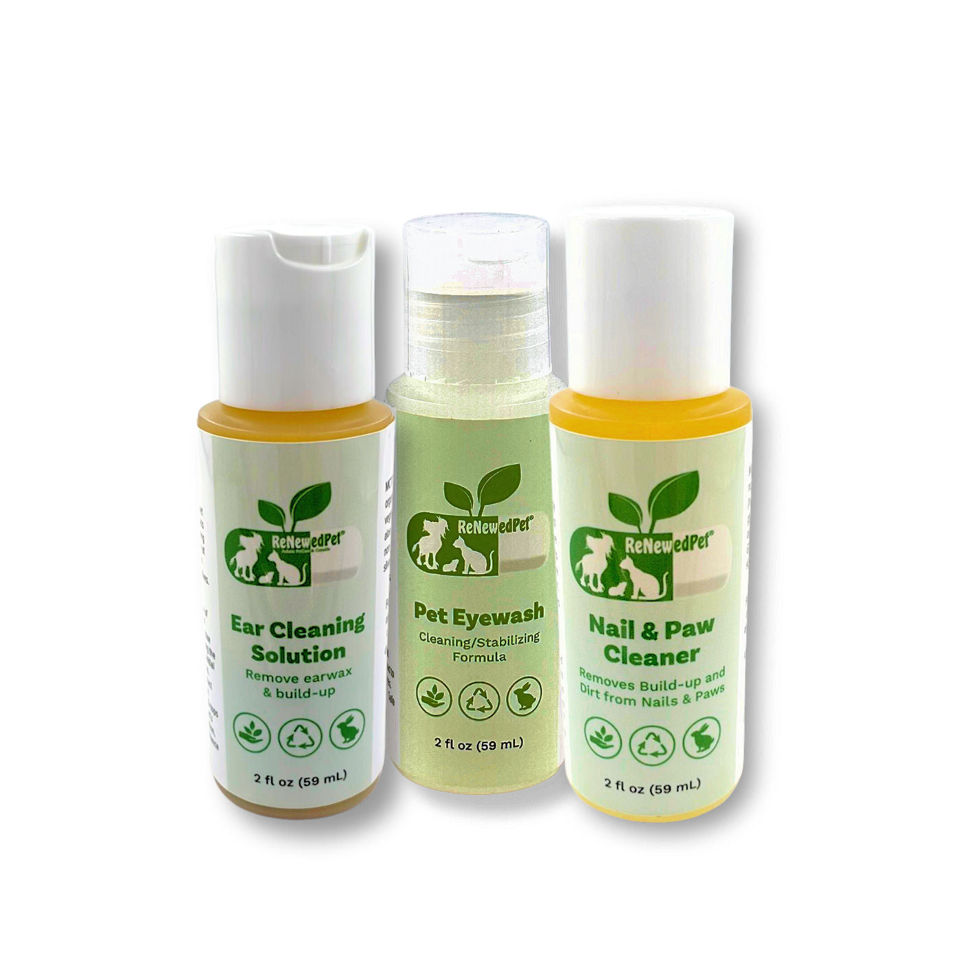 Pet Grooming Kit Natural Ear and Nail Cleanser Care Set