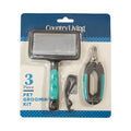 All-in-One 3-Piece Dog Grooming Kit for Healthy Pets