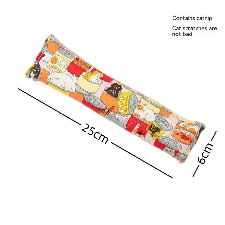 Creative Catnip Pillow Cat Teaser Toy Cat Pillow Pet Supplies Bite Grinding Claw Cross-border Amazon Hot