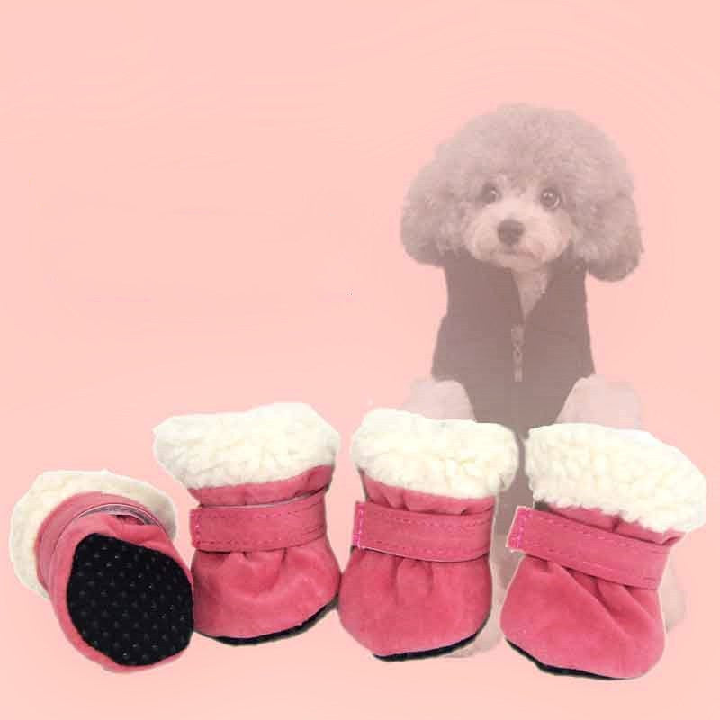 Waterproof Winter Dog Boots Socks Pet Dog Shoes Anti-slip Puppy Cat Rain Snow Booties Footwear For Small Dogs - Majestic Pet Kingdom