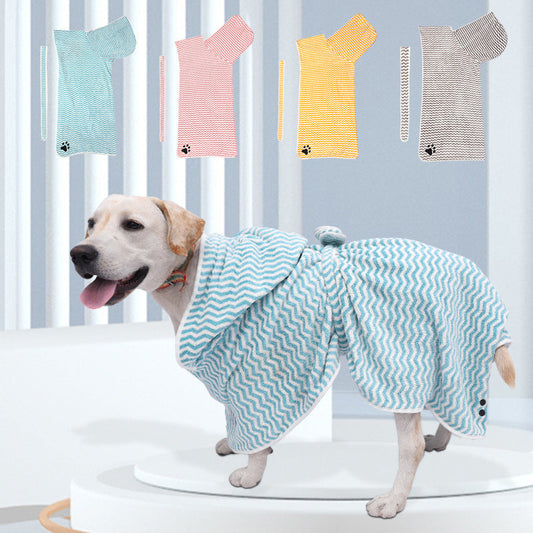 Pet Dogs And Cats Microfiber Bathrobe Towel - Majestic Pet Kingdom