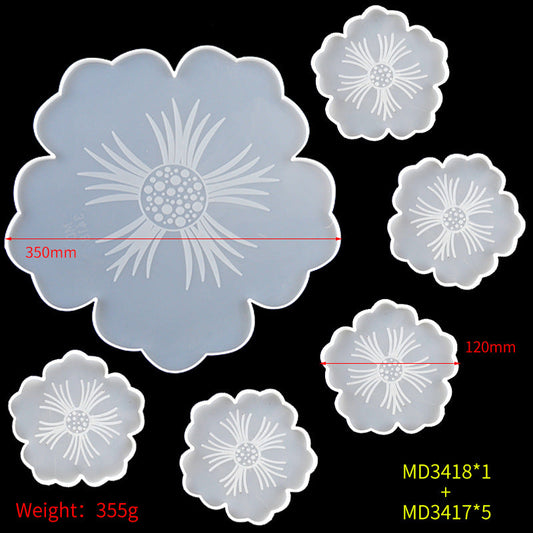 drip-glue-mold-diy-flower-cherry-blossom-coaster-mold-petal-resin-tray-tea-tray-set-fruit-tray-silicone-mold-luxury-view-2 | Majestic Pet Kingdom