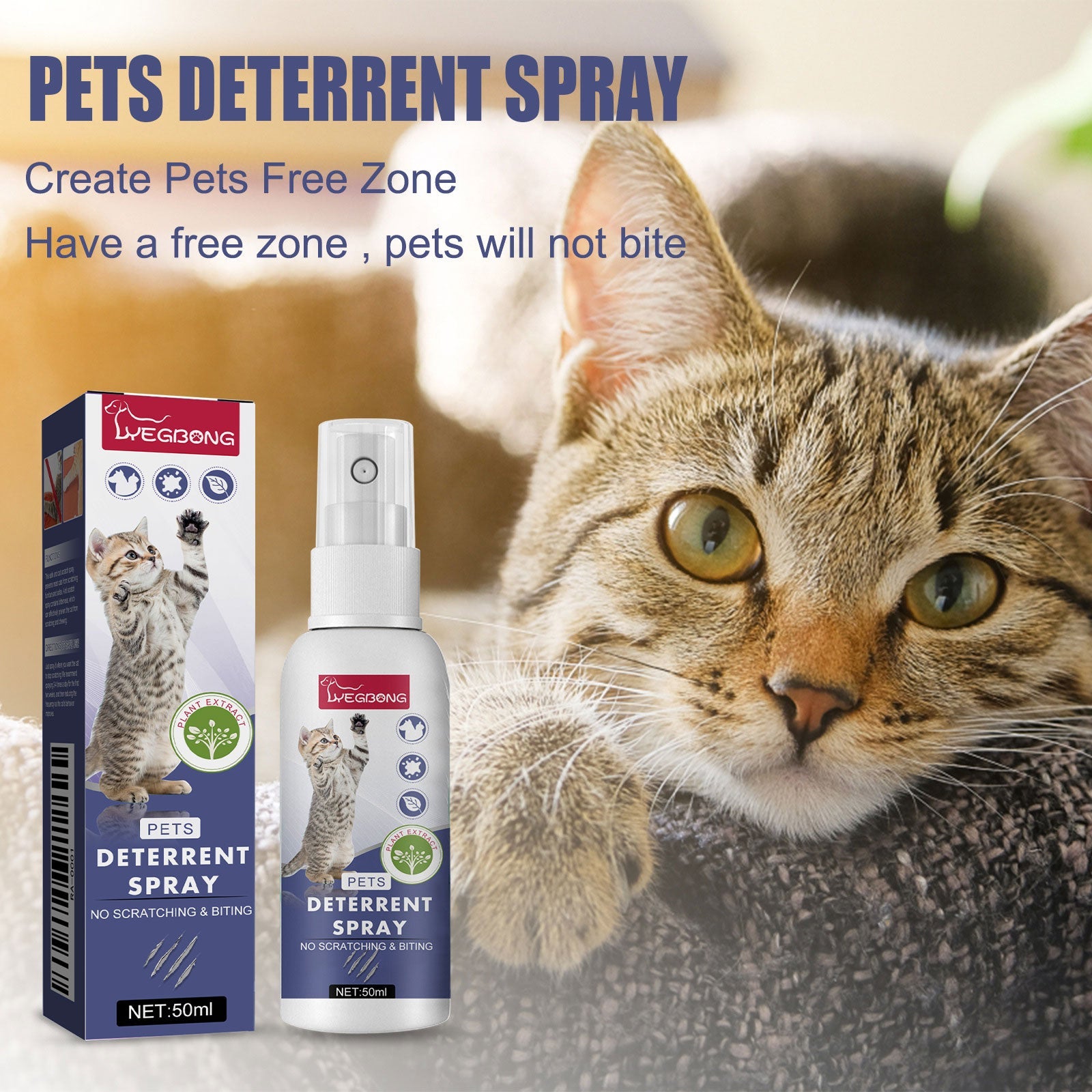 Pet Anti-Scratch Spray Exclusion Zone Set Up Spray Cat And Dog Scratching Door Sofa Anti-Scratch Solution - Majestic Pet Kingdom