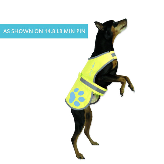 Dog Safety Vest Reflective Hi-Vis High Visibility Yellow XS