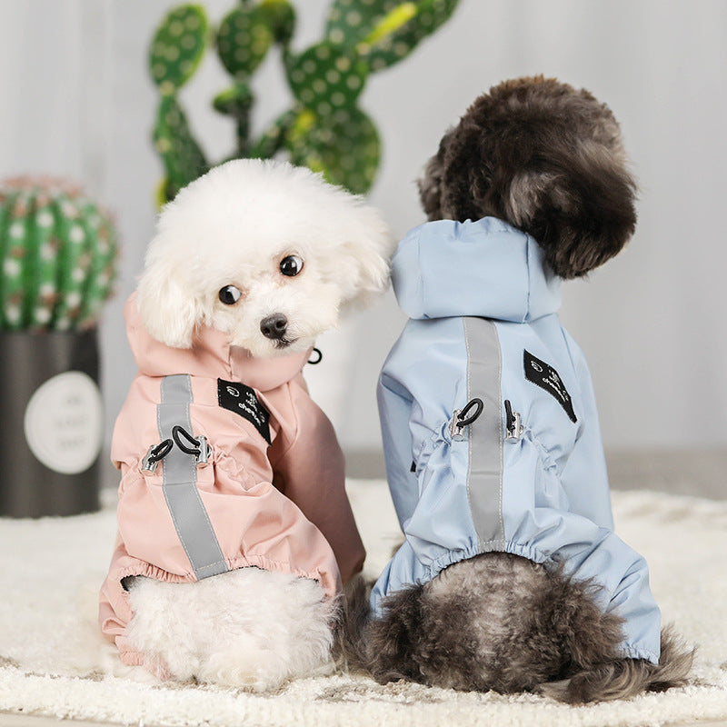 Dogs all-inclusive waterproof hooded raincoat - Majestic Pet Kingdom