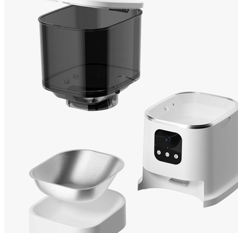 Pet Automatic Feeder Large Capacity Smart Voice Recorder APP Control Timer Feeding Cat Dog Food Dispenser With WiFi Pet Bo - Majestic Pet Kingdom