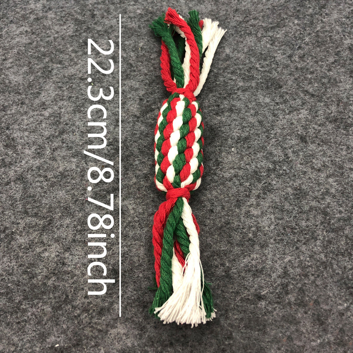 Christmas Pet Cotton Rope Cane Toy Set Bite-resistant Molar Interactive Dog Toy Teeth Clean Festive Toy For Small Medium Dogs - Majestic Pet Kingdom
